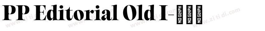 PP Editorial Old I字体转换
